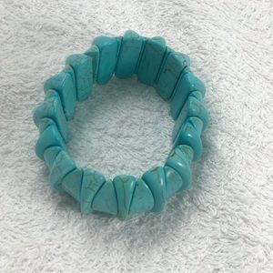 Tribal turquoise stone bracelet